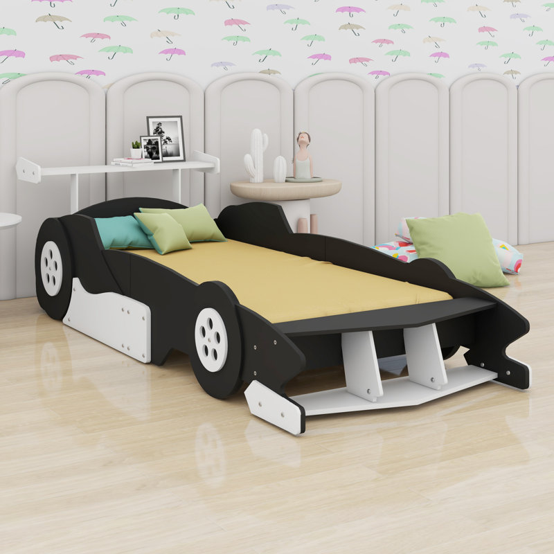 Lit plateforme avec roulettes Race, Black