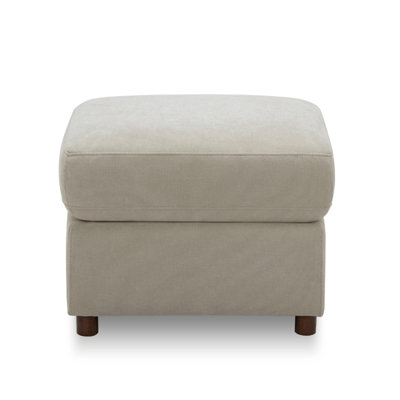 Nurture& Premium Ottoman Footrest for Nursery or Living Room, Stain-Resistant Fabric