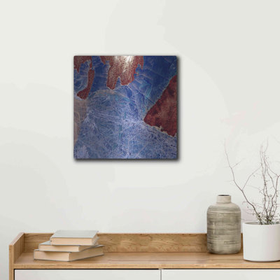 Red Barrel Studio® 'Earth as Art: Fractured,' Metal Wall Art