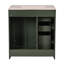 Ensemble de meuble-lavabo 30 po avec lavabo en céramique, structure en bois massif, 3 tiroirs et portes à fermeture douce pour un grand rangement-111124026