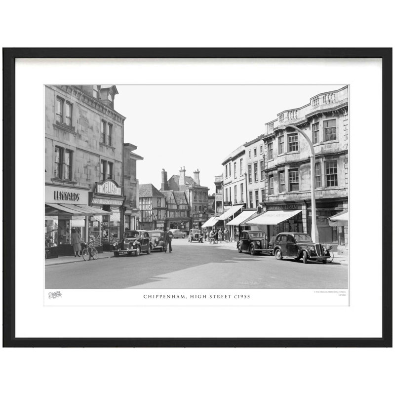 Chippenham, High Street C1955 - Single Picture Frame Print, 60cm H x 80cm W x 2.3cm D