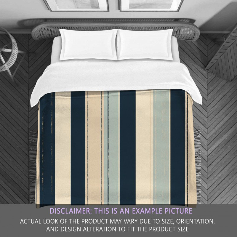 Vertical Striped Bedding, Twin Extra Long Comforter