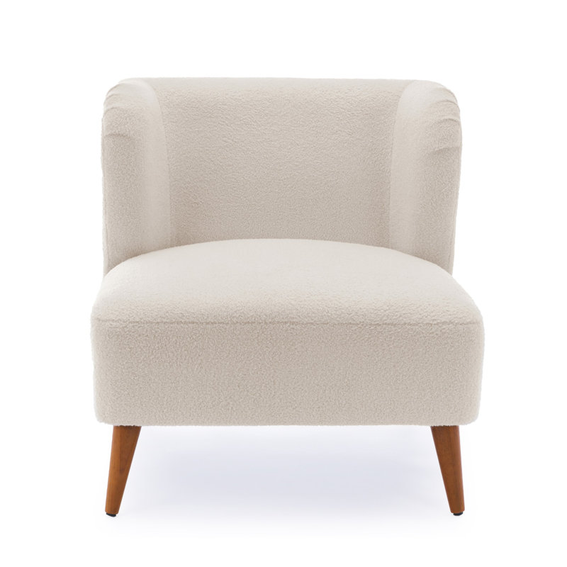 Fauteuil d'appoint Boucle - blanc laiteux