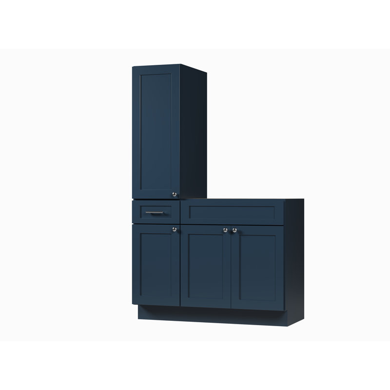Meuble-lavabo simple 45 po Disar, Bleu