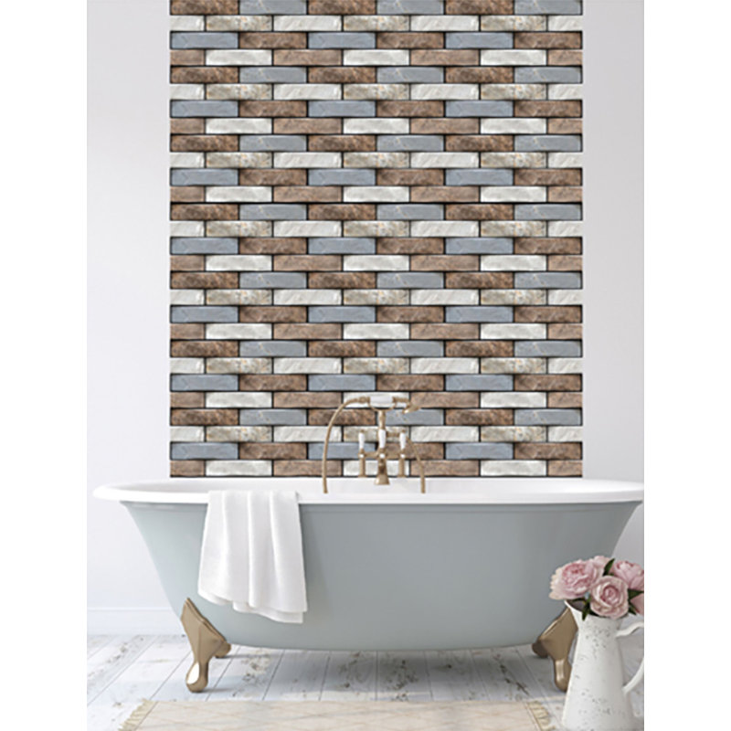 30.5cm W x 30.5cm L PVC Peel and Stick Field Tile