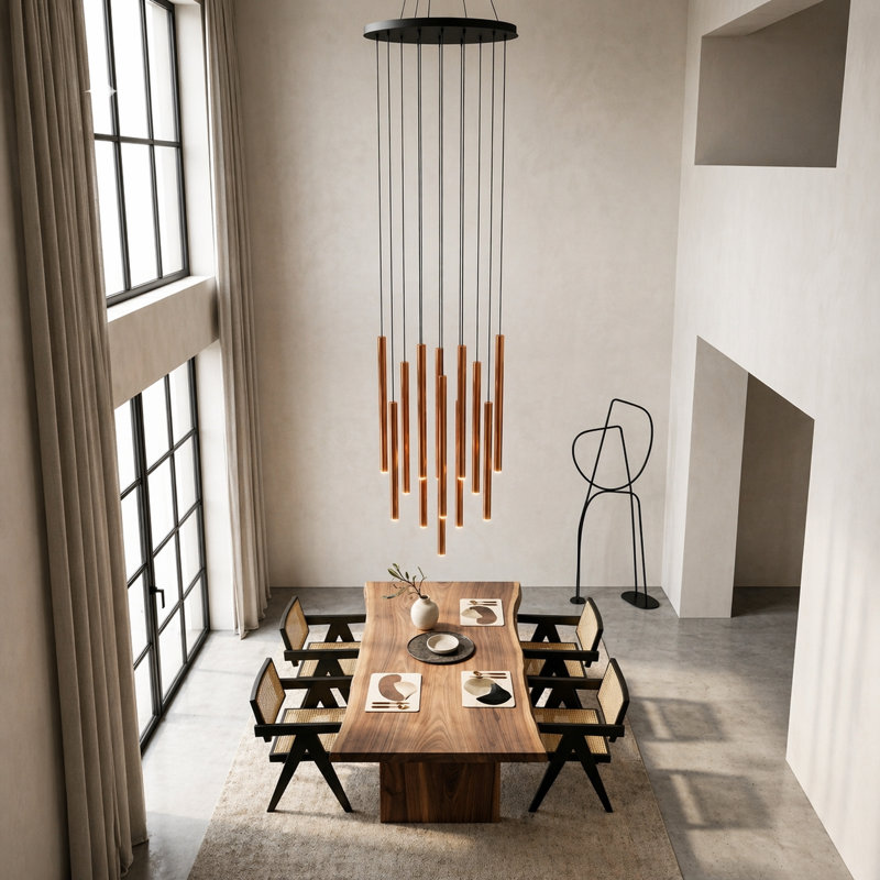 Baileyton 13 - Light Cluster Pendant, Brushed Copper