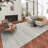 Contemporary Ivory Distressed 1''8" X 2''6" Accent Rug-1750565736