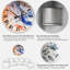 Horloge murale orange et bleue-1337221365