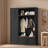 3-in-1 Hall Tree With Top Storage Cabinet, Open Storage, 3 Adjustable Side Shelves, 4 Heavy-duty Hooks, 2 Spacious Drawers And Seat Bench-1790224263