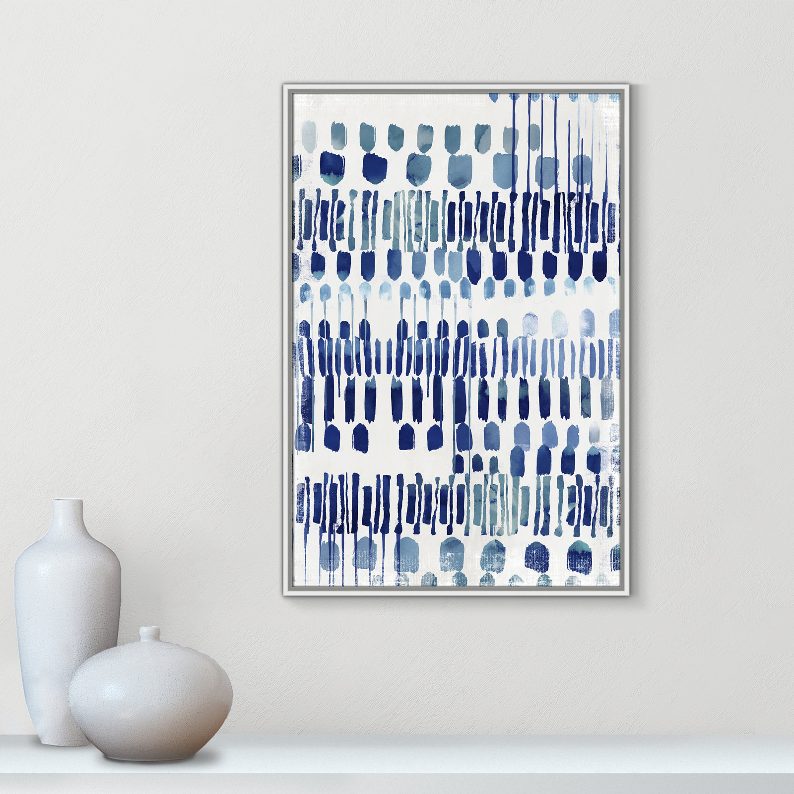 Continuously I - Painting Print, No Matte, White Framed Canvas, 37.5" H x 25.5" W x 2" D