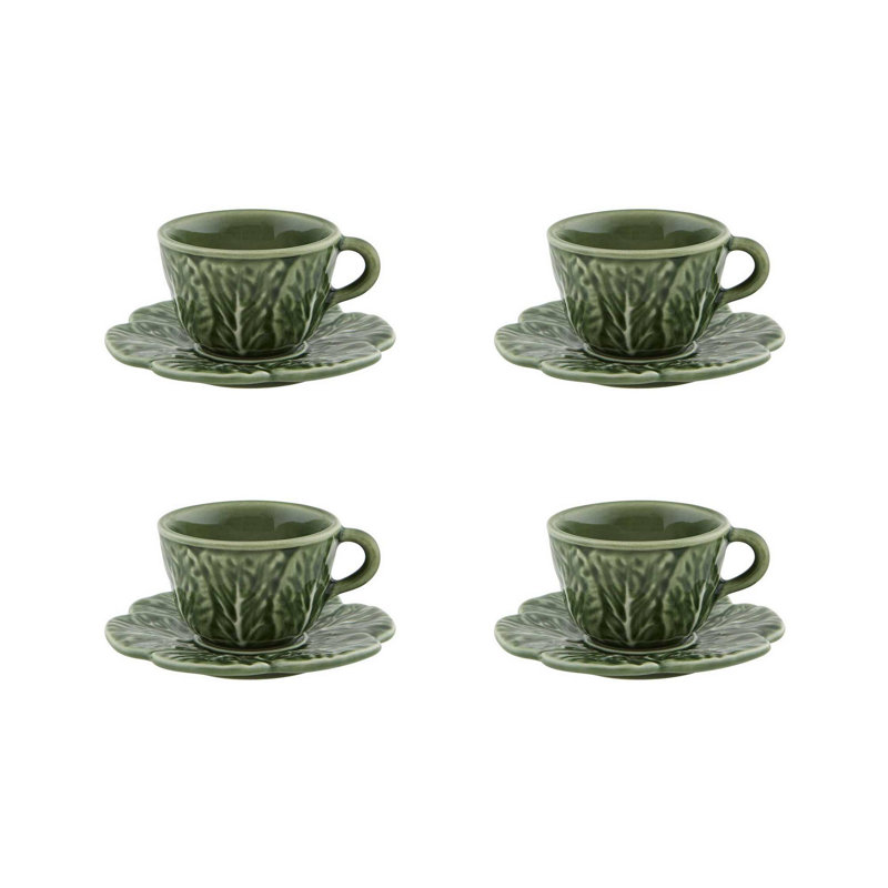 Cabbage Earthenware Espresso Cup and Saucer