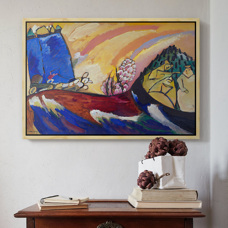 "Peinture avec troïka", toile de Wassily Kandinsky, Naturel, 16 x 24