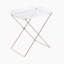Table-plateau en acrylique et cuivre transparent Cercie