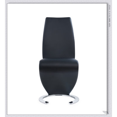 Marcus Horseshoe Black Dining Chairs (Kit Of 2) - Modern Design, Ergonomic Comfort, and Durable Construction for Stylish Dining