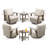 Mezaire 4 - Person Patio Conversation Sets with Cushions-898802567