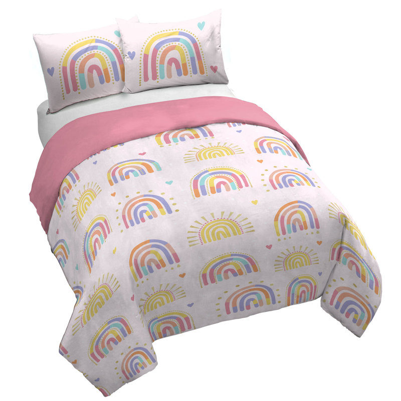 Ensemble de housse de couette et de taies décoratives 100% coton, Lit simple