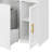 Drop Leaf Rolling Kitchen Island Cart With Pull Out Trash Can Storage Modular Kitchen Island-571810917