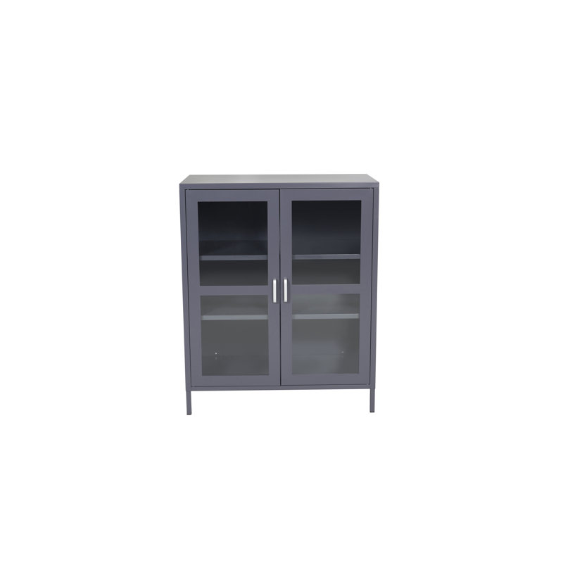 Nauvoo 80cm Wide Solid Wood File Cabinet, Light Grey