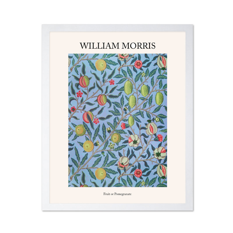William Morris - fruit ou grenade, 11"H x 14"W, Poster, Unframed