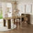 Modern Extendable Dining Table with Built-In Storage-924714777