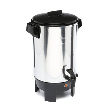 West Bend 33600 100-Cup Coffee Maker Commercial Urn Percolator Aluminum B