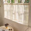 Kbndieu Valance Curtains for Kitchen Window Light Blocking Short Rod Pocket Curtain Panels for Small Window Bathroom Basement-472971053