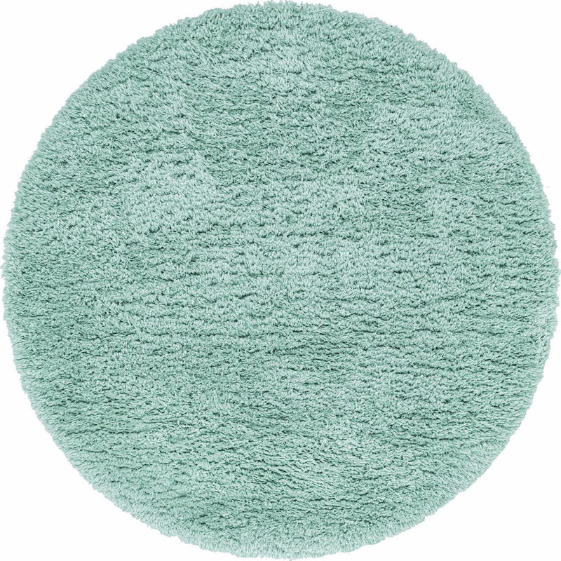  Tapis cyan, Rond 6 pi 1 po