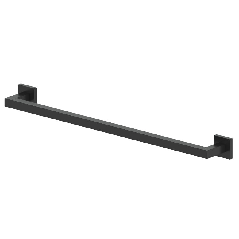 Bliss 25.6" Wall Mounted Towel Bar, Matte Black