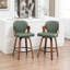 Tabourets de bar pivotants en bois et en similicuir Xaviera (ensemble de 2)-813246649-813246652