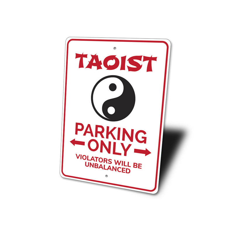 Panneau taoïstes en aluminium, H 12 po x l 18 po x P 0,06 po