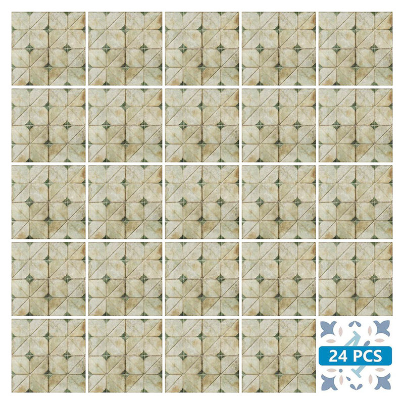 Carrelage mosaïque auto-adhésif en vinyle 8 po x 8 po
