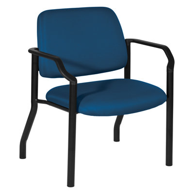 Fauteuil d'invité Swensa Big & Tall d'une capacité de 400 lb avec accoudoirs en polyuréthane doux