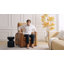 Fauteuil inclinable électrique en cuir véritable Myhaylo-99213479