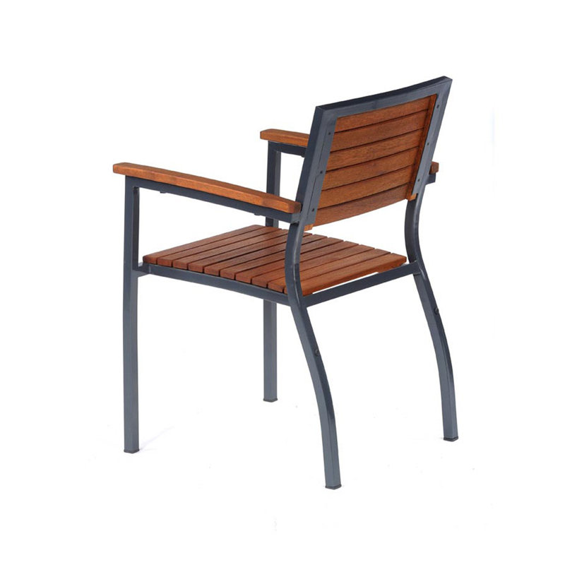 Jeremie Stackable Outdoor Patio Dining Armchair with Cushion