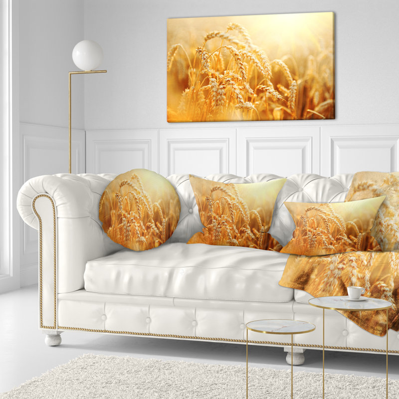Coussin lombaire oreilles de blé doré