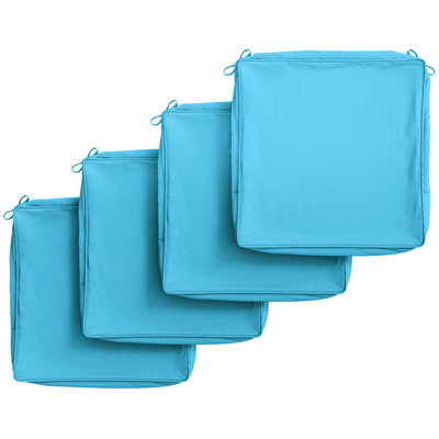 Housse de coussin d'extérieur pour fauteuil de patio antidérapant de 3 po avec poignée de transport portable.