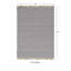 Tapis mauve en laine lilas réversible avec base en jute et bordure en jute Brogan-26348581