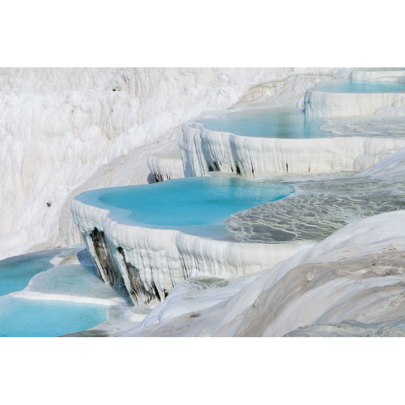 Pamukkale - Photographie sur toile tendue, H 20 po x l 30 po