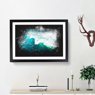 La Jolla in San Diego Paint Splash - Picture Frame Graphic Art Print
