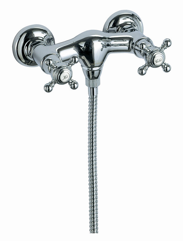 Garniture de robinet thermostatique murale Elizabeth, Chrome