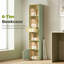 HOMCOM Narrow Bookshelf with Drawer, Tall Bookcase for Living Room, Green