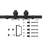 37'' x 84'' Hollow Glass without Installation Hardware Kit Barn Door-58260878