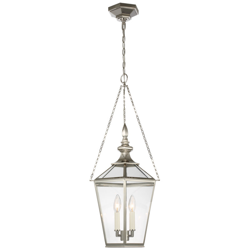 Chapman & Myers Evaline Small Lantern, Polished Nickel