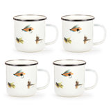 Set of 4 Fishing Fly Grande Mugs