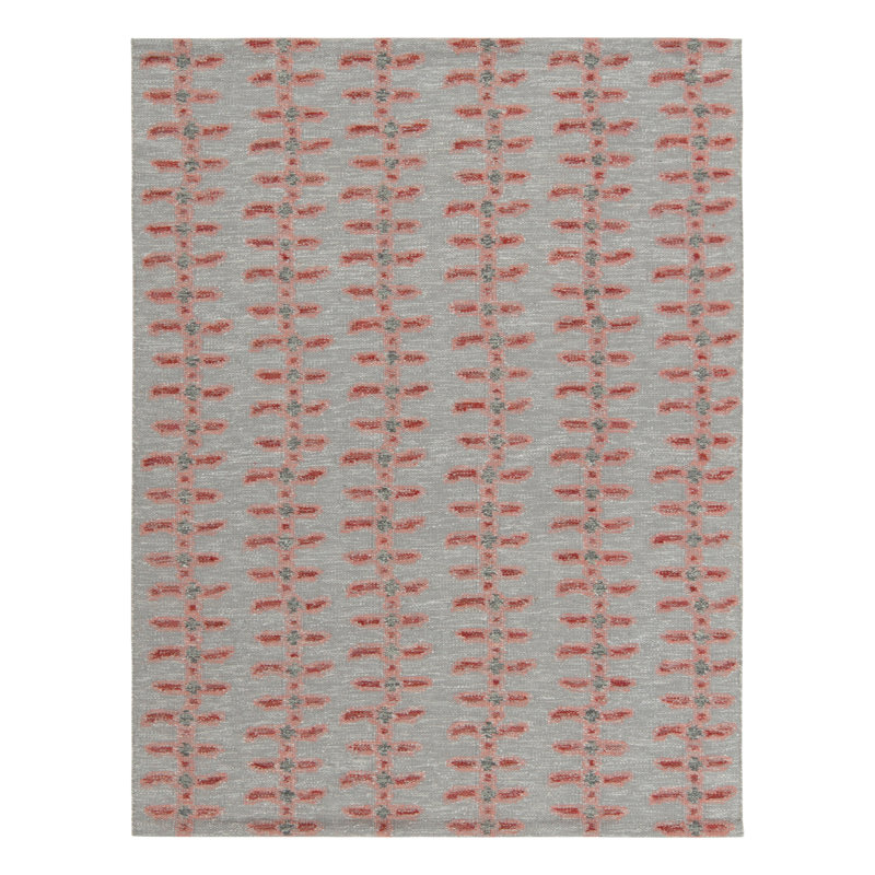 Scandinavian Wool Geometric Area Rug, Rectangle 5' x 8'