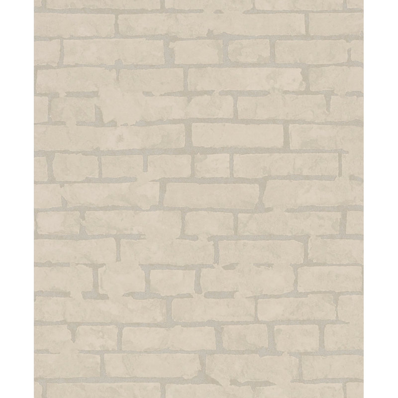 Galerie Terra Brick Design Eco Clay Wallpaper, Beige