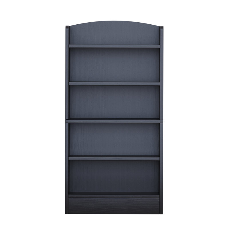 5-Shelf Multi-Functional Modern Wood Bookcase,, Black