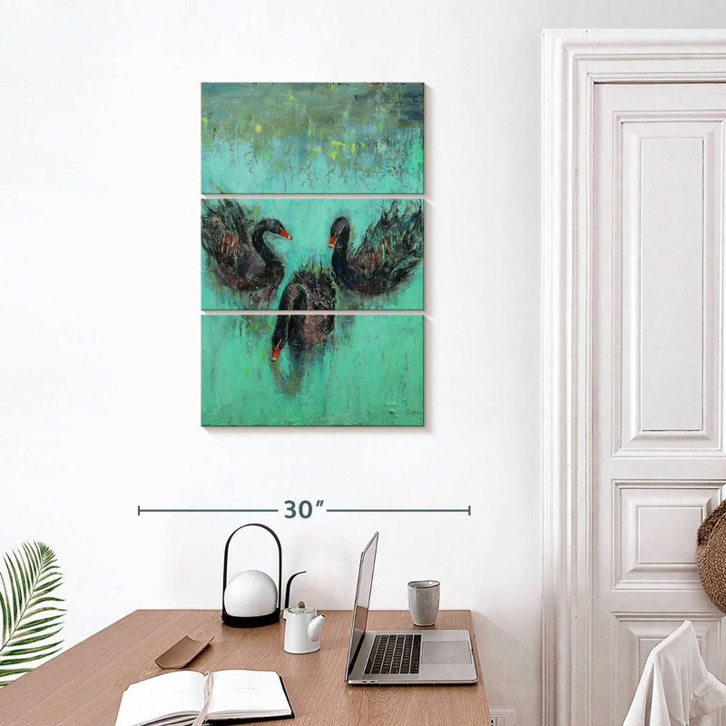 Black Swans, H 32" x l 20"