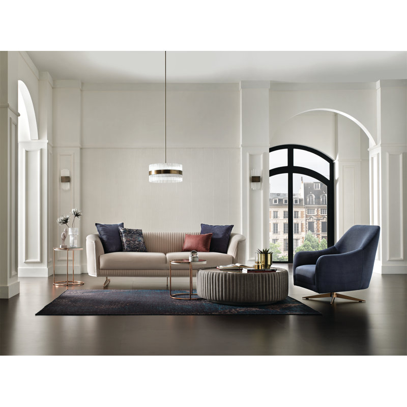 Upholstered Swivel Armchair