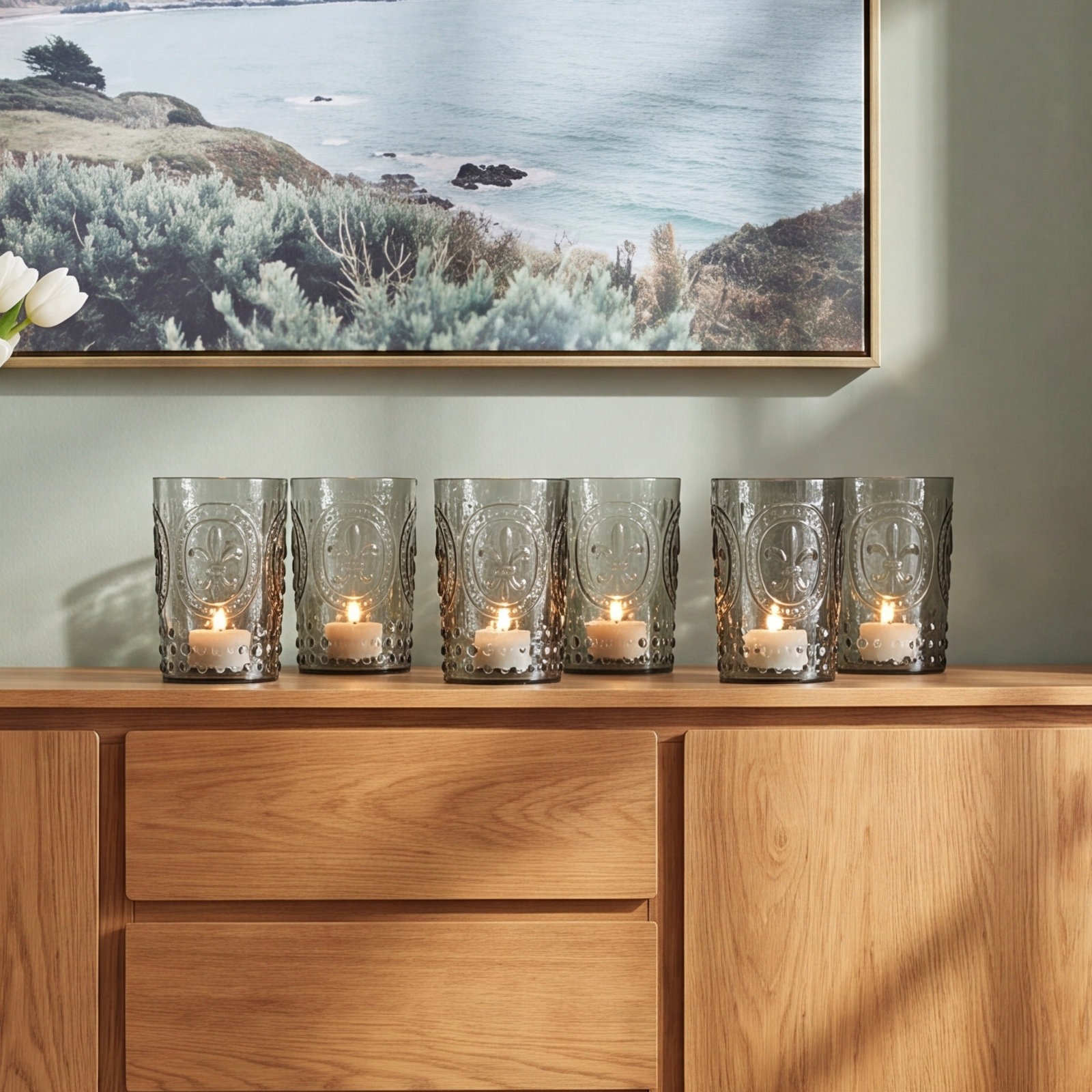Recycled Glass Votive Candle Holder
